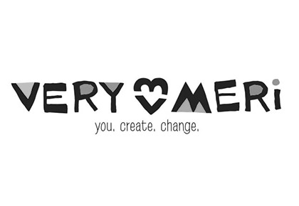 Very Meri logo black and white